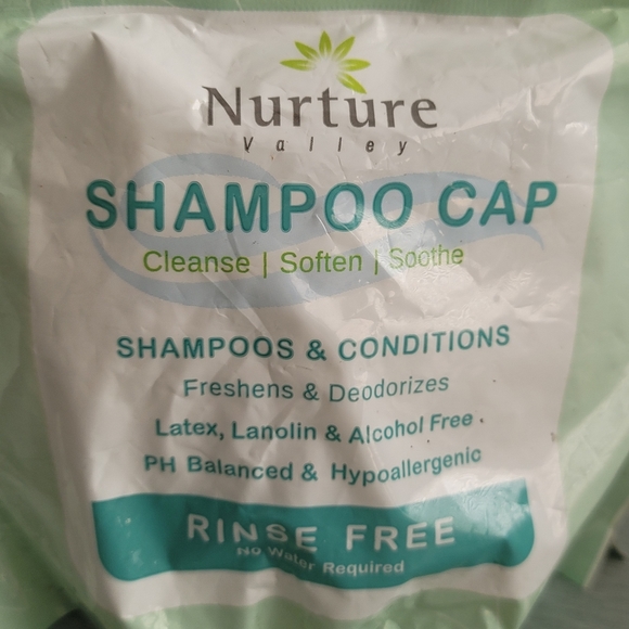Nurture No Rinse Water Shampoo Condition Cap Rinse Free Shower Cap (5 Pack) New - Picture 3 of 8